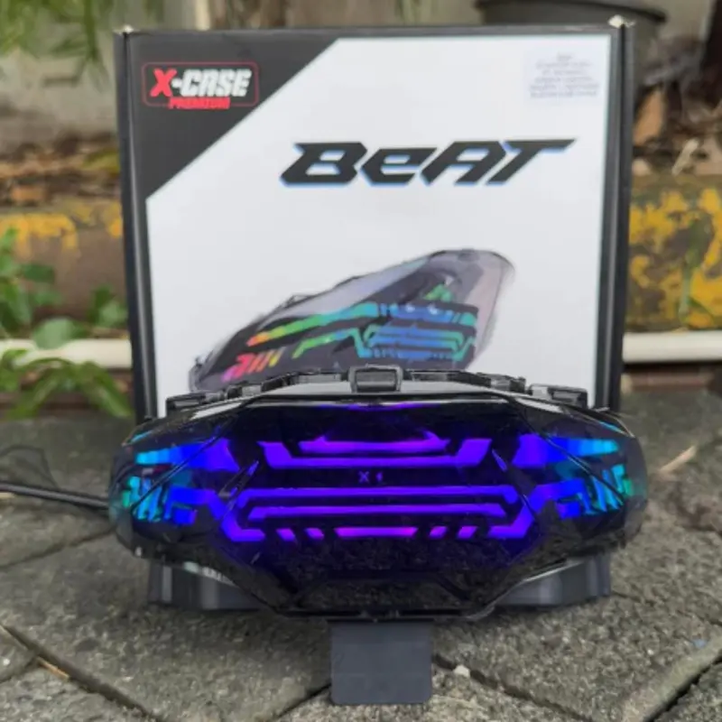 Lampu Stop Beat Deluxe Lazy RGB Connect HP 200++ Click Mode Include Socket PNP 3in1 Plus Sein Beat 2020-2023 3