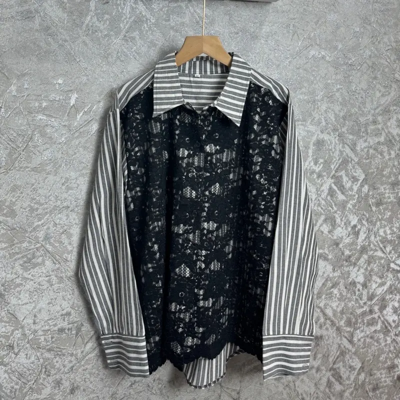 AMIIRAH-Kemeja Salur Brukat 1 4