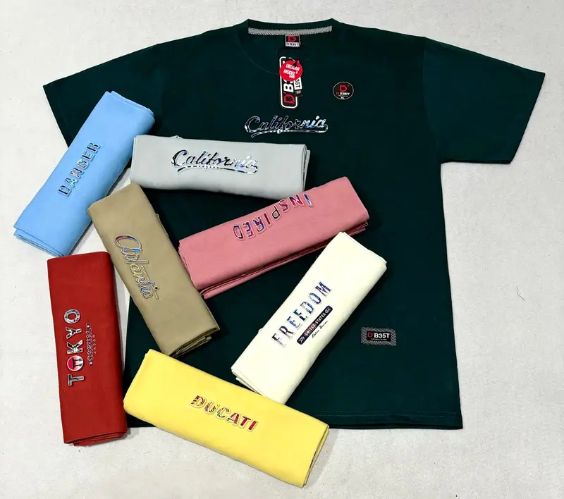Paket Kaos 100Ribu Dapat  6 Pcs Baju Pria Wanita Atasan Lengan Pendek Baju Dewasa Kaos Oblong Murah Polos Combed Pendek Tulisan Tangan Branded Semi Distro Kaos Distro Baju Kaos 8
