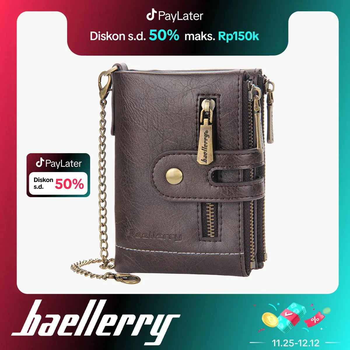 Dompet Pendek Pria Kulit BAELLERRY D3226