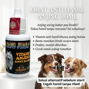 Obat Anti Hamil Anjing Ampuh 30ml - Mencegah Terjadinya Kehamilan dan Ovulasi pada Anjing