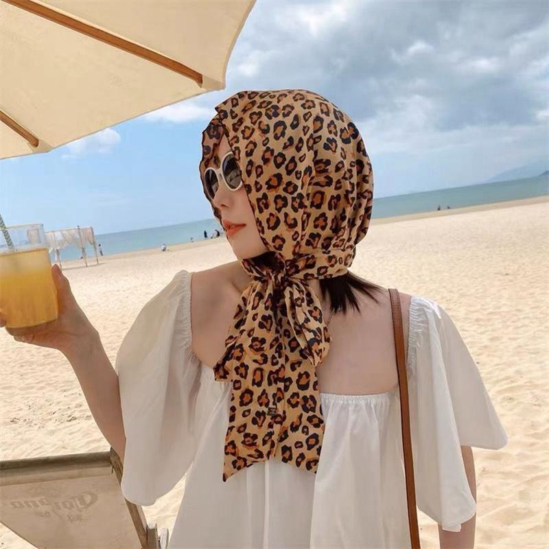 Phụ Kiện Váy Chụp Ảnh Du Lịch, Phụ Kiện Ngoài Trời, Khăn Choàng Đi Biển Chống Nắng, Phong Cách Bohemian, Khăn Quàng Cổ Mỏng, Khăn Xếp Hoa, Khăn Quàng Cổ Nữ Chống Nắng, Mũ Mùa Hè, Khăn Quàng Cổ Phong Cách Hàn Quốc 3