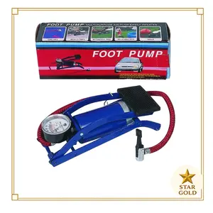 Foot Pump Pompa Kaki Angin 1 Tabung Portable Pengukur Tekanan Foot Pump Pompa Kaki Alat Pompa Injak Ban Mobil Sepeda Motor Mini Kaki