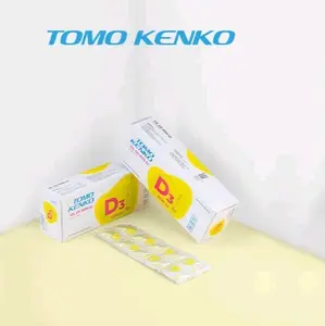 1 BOX TOMO KENKO VITAMIN D3 1000IU Vit.D3 1000 IU Vitamin Tulang Otot Rambut Tomo Kenko Original
