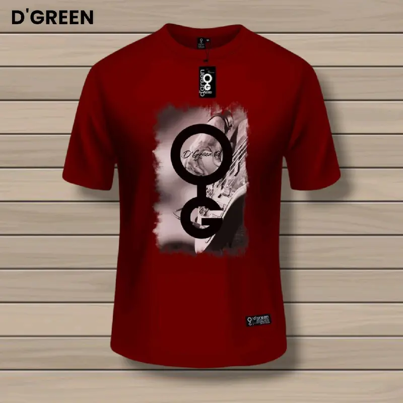 D'green atasan baju kaos pria lengan pendek size M-XL t-shirt cowok keren bahan katun combet 3