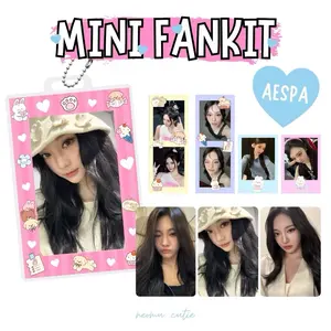 MINI FANKIT AESPA KPOP PHOTOCARD KARINA WINTER GISELLE NINGNING HOLDER GANTUNGAN