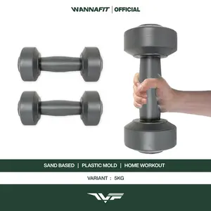 WANNAFIT Dumbbell Pasir 5kg | Alat Latihan Beban