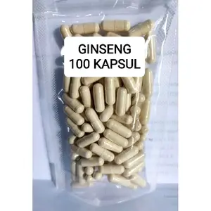 kapsul Gingseng isi 100 kapsul