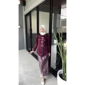 Terbaru Alana One Set Baju Kurung Melayu Rok Songket Dan Satin Ada Jumbo Kondangan