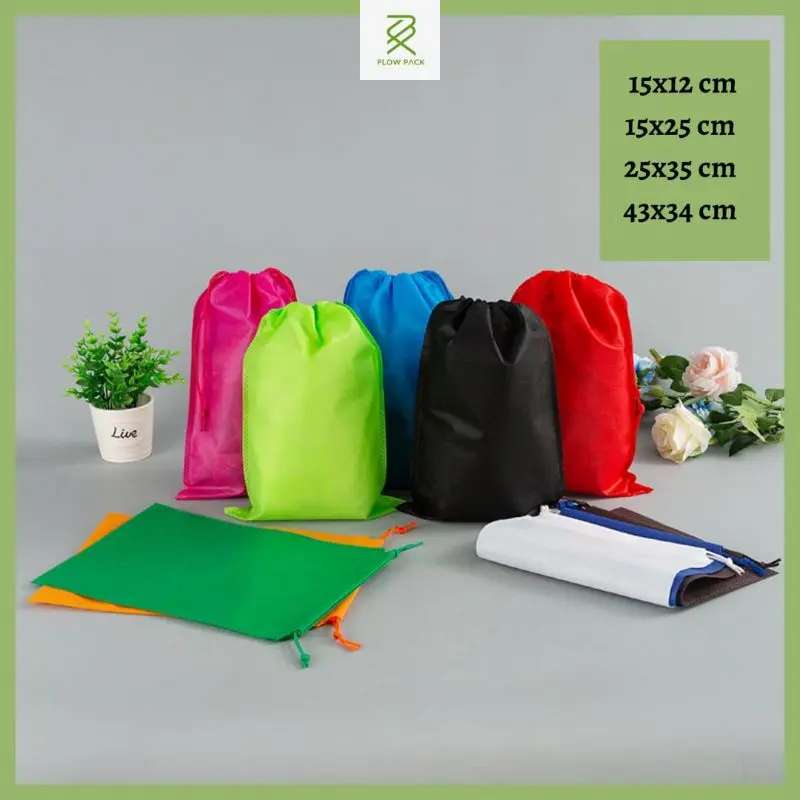 Flowpack - Tas serut spunbond serut drawstring bag pouch serut spunbond SR 101