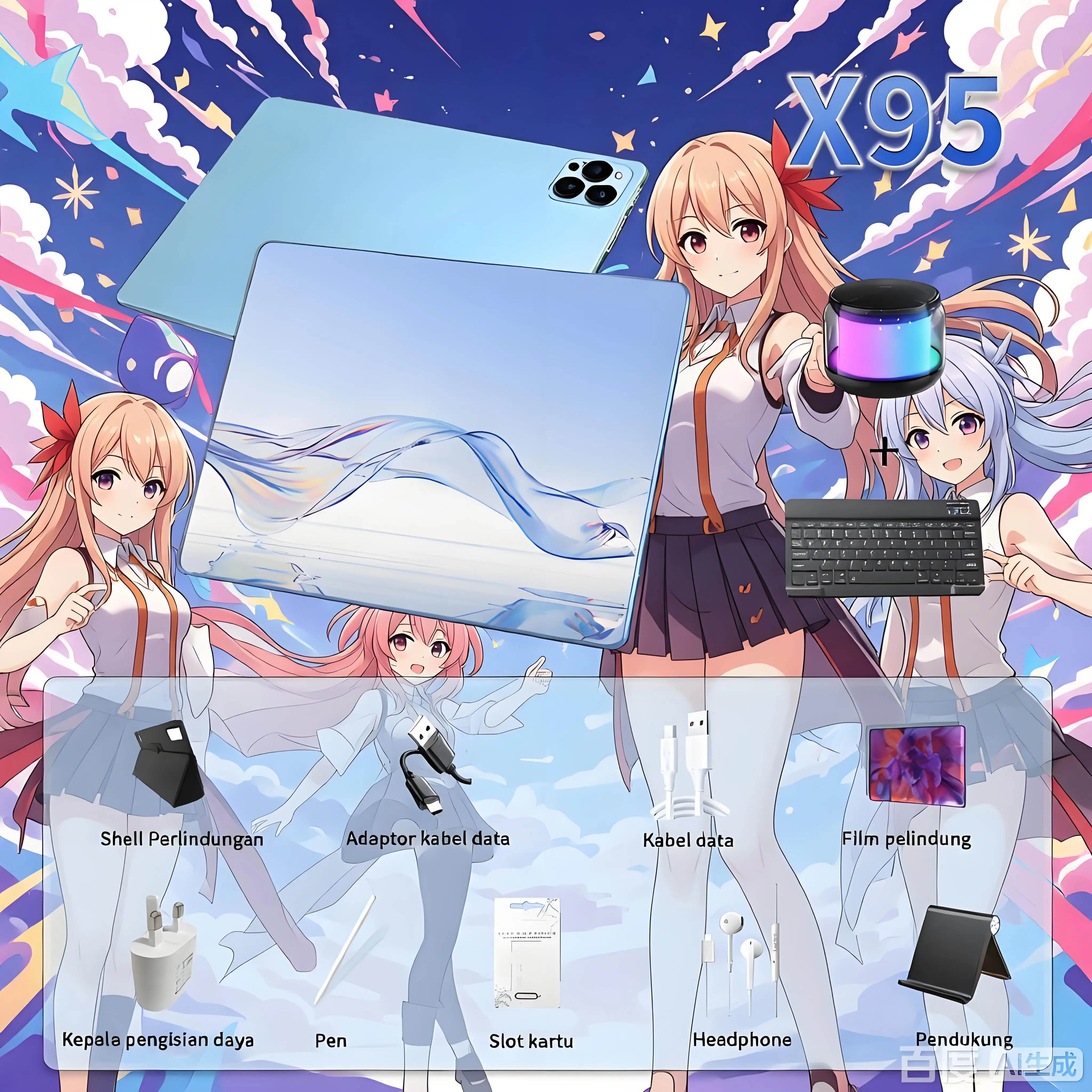 BLUE+Keyboard+speaker