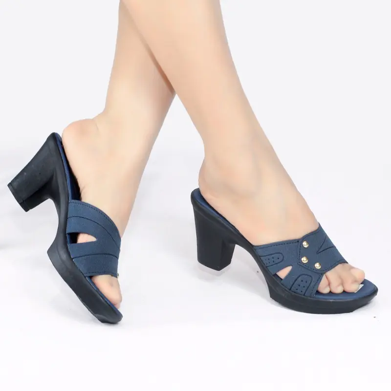 Sandal wanita wedges sendal cewek selop slop tinggi kondangan kekinian terbaru murah ibu terlaris HPK03 3