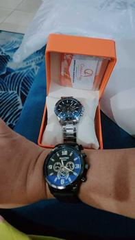 Product Review of Cristiano Aillen Jam Tangan Pria Analog 8891 Rantai Stainless Steel Chronograph Kaca Sapphire Water Resistant 3 ATM Watches Waterproof from T** K**a 1