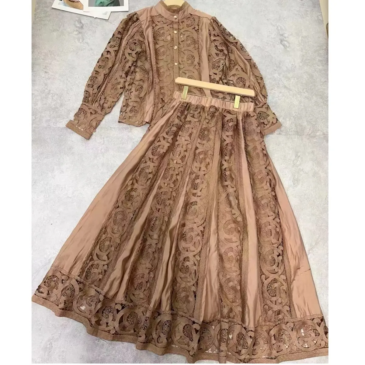 Gaun pesta renda premiun elegant cantik Formal Wanita Dress