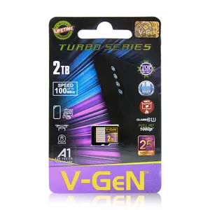 MicroSD V-GeN Turbo Class10 8GB 16GB 32GB 64GB 128GB 256GB 512GB 1TB 2TB UHS1 A1 Memory Card HP