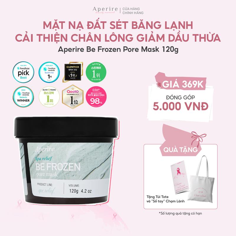 CHẠM LÀNH Mặt Nạ Đất Sét Kiềm Dầu Cải Thiện Lỗ Chân Lông Aperire Spa Relief Pore Mask 120g