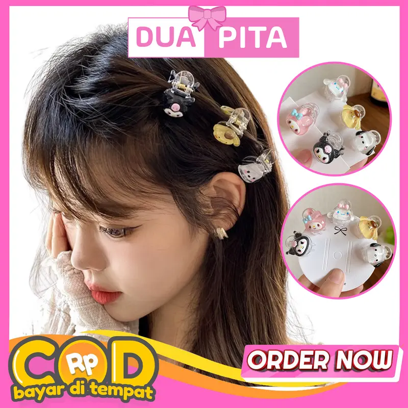 DP67 Jepit Rambut Anak Aksesoris Rambut Wanita Jepit Poni Karakter Kartun Lucu Isi 1 Pcs perempuan fashion 0