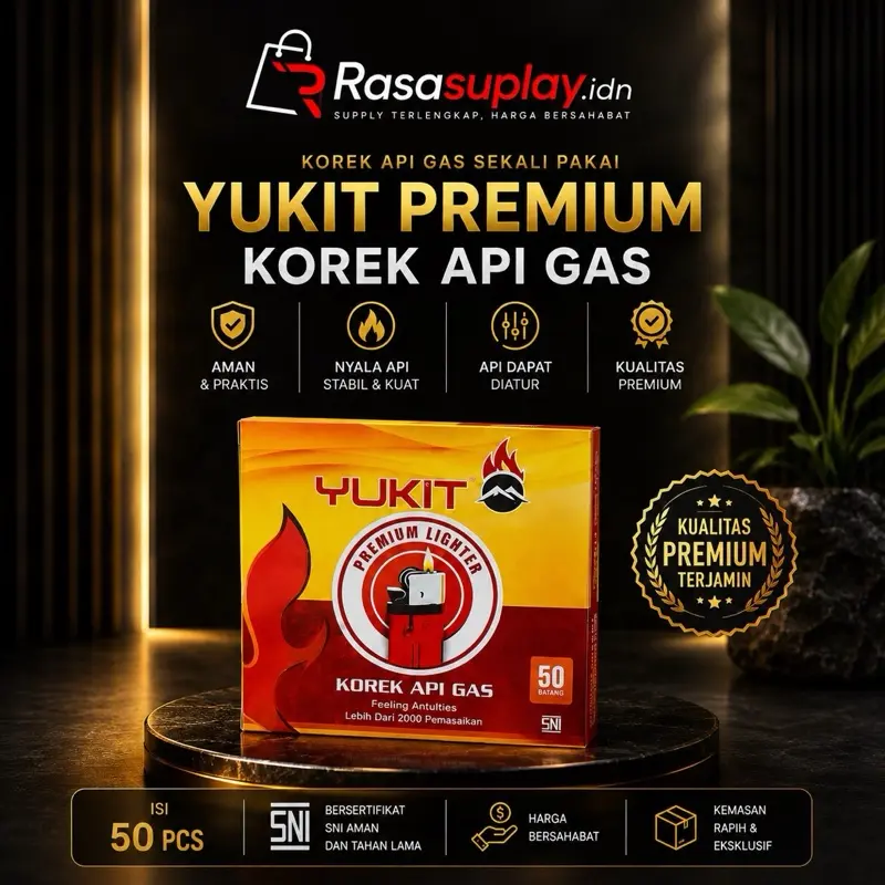 Korek Api Yukit Original & SNI || Korek Api Murah Kuat&Tebal Yukit 1 Box Isi 50 Pcs Aman Original Kualitas terbaik