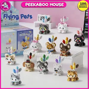 Mainan Balok Susun Nano Block Anak DIY 3D Mini Toy Bricks Pets Ballon Karakter Edukatif Peekaboo
