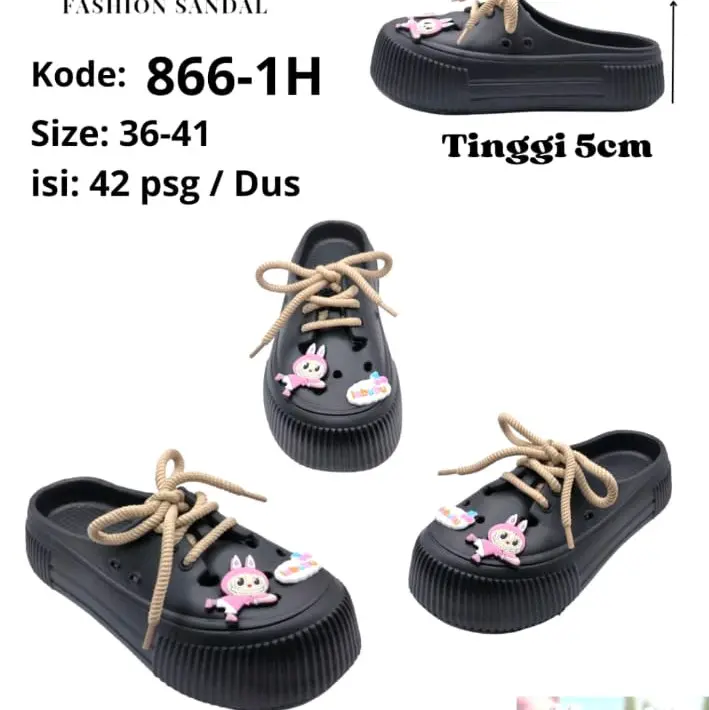 sepatu tali wanita labubu kekinian cantik 2