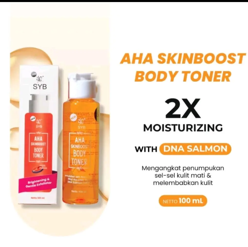 aha skinboost toner badan pengangkat daki dan mencerahkan