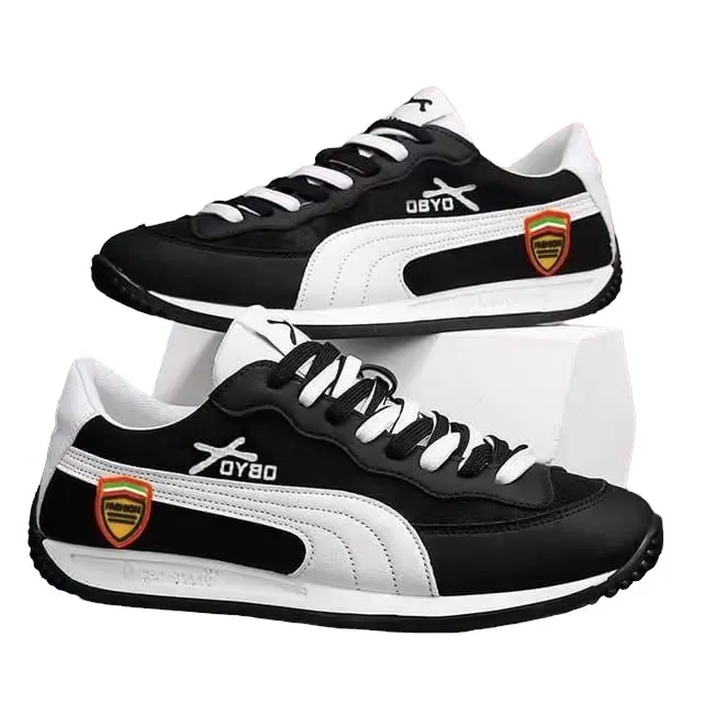 Sepatu Pria Kulit Sepatu Kerja Ringan Santai Dan Nyaman Sepatu Kerja P020 Black Casual Sneakers Shoes Snekers Hitam Kasual