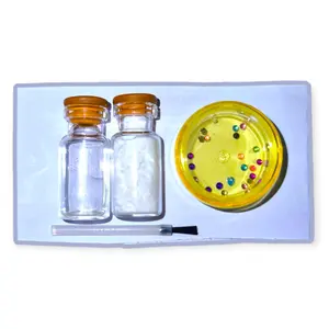 Petkuy Store Permata 1 Paket dengan Lem isi lebih banyak motif bulat mix warna free pengaduk dan cara pakai