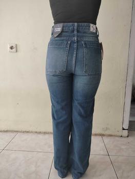 Product Review of DISYAK - HighWaist Loose Jeans Celana Panjang Boyfriend Standar Vintage Blue 109-209 from b**🐻 0