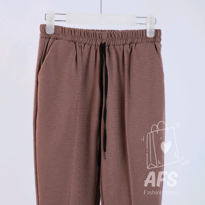 Baggy Pants Oro Wanita Bahan Katun Paraguay Lembut Nyaman Panjang Melar Casual kulot stripe Celana wanita ootd  celana Kain 2