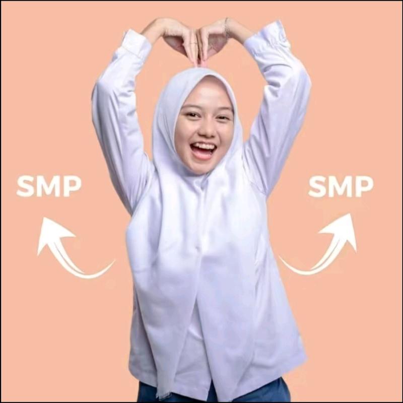 Hijab Segi Empat Anak Sekolah SMP dan SMA / Kerudung Segi 4 Basic Voal Polos Jahit Tepi Rapi Muslim Nyaman Instan Terbaru 5