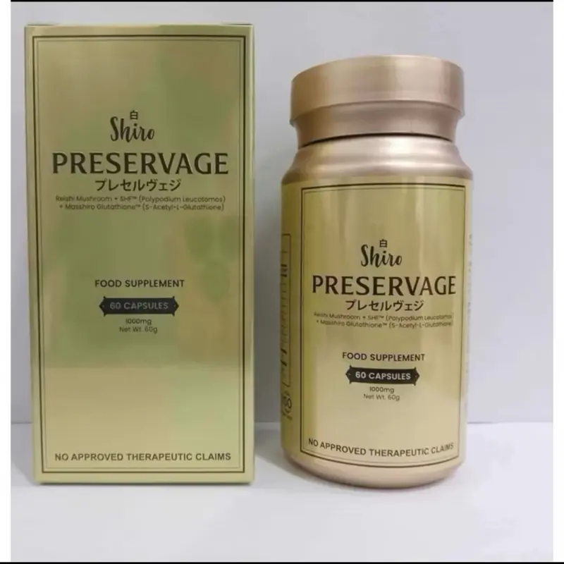 Shiro Preservage S-Acetyl Glutathione most effective glutathione IV alternative Edible Healthcare Supplement