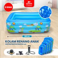 Gambar SPEEDS Kolam Renang Anak 3 Layer Bayi Tiup Inflatable Swimming Pool 150cm Jumbo Luar Ruangan 020-40 - 120x90x36cmMotif, KOLAM SAJA dari Speeds Platinum Store Kab. Tangerang 1 Tokopedia