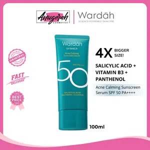 WARDAH UV Shield Acne Calming Sunscreen Serum SPF 50 PA++++ 100ml