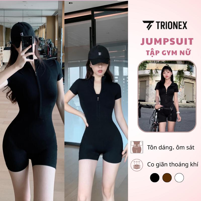   K122  Set bộ tập thể thao TRIONEX jumbsuit áo liền quần tập luyện co giãn tốt quần áo tập gym yoga 