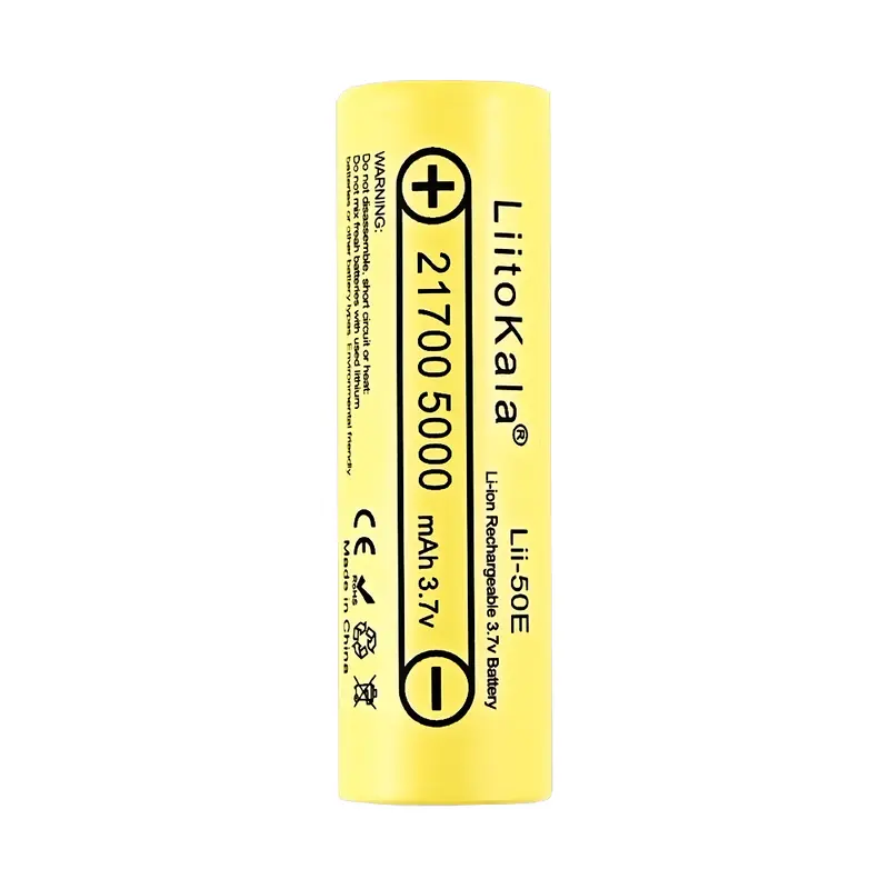 Baterai Liitokala 21700 Lithium Lii-50E cas ulang 3
