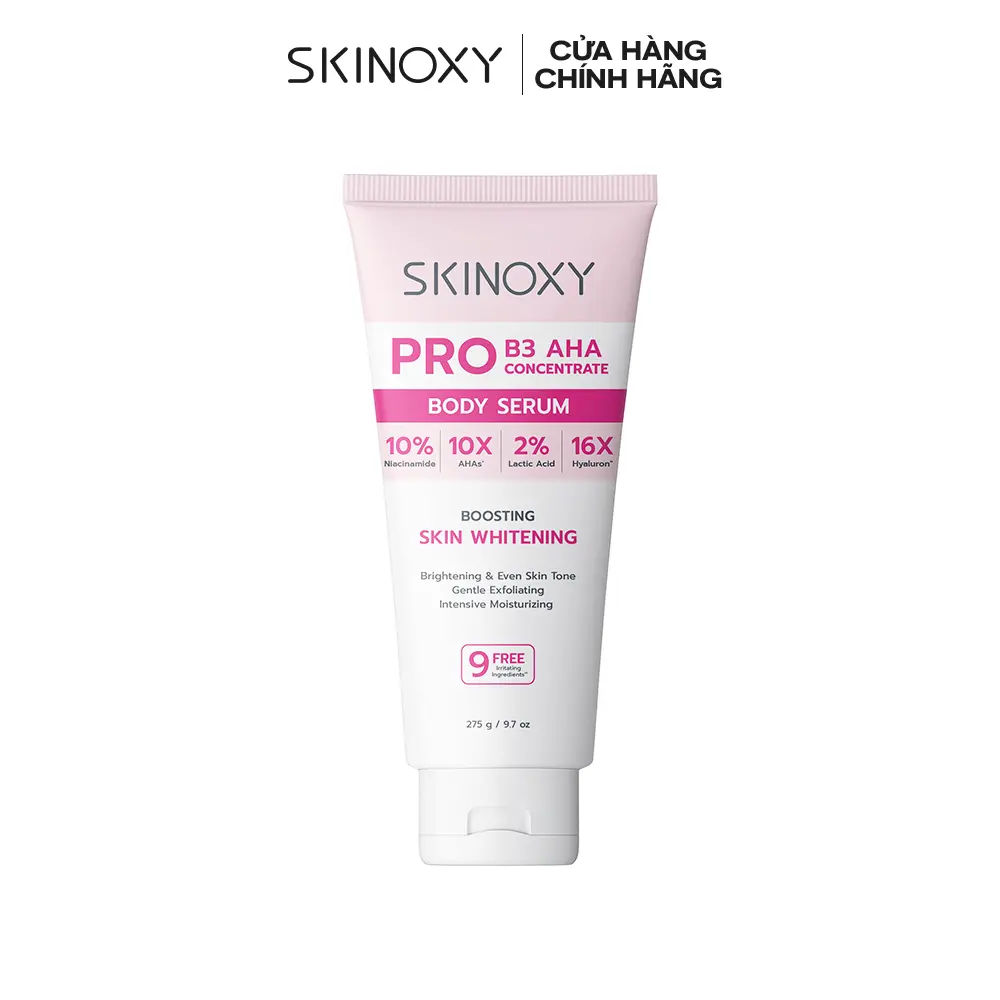 TINH CHẤT DƯỠNG THỂ DƯỠNG SÁNG ĐỀU MÀU DA SKINOXY PRO B3 AHA CONCENTRATE BODY SERUM 275g