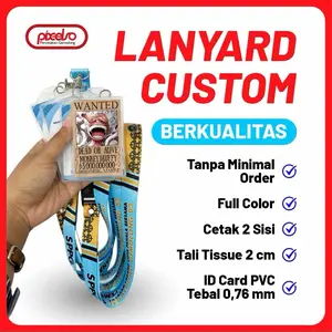 Lanyard Identity Card Lencana Pengenalan Karyawan ID Card  Custom Satuan by Cetak Pixelso