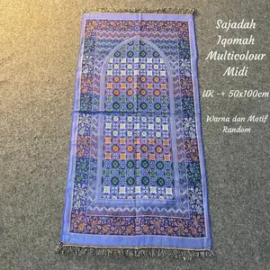 SAJADAH MURAH SAJADAH IQOMAH MULTICOLOUR MIDI UK 50X100CM BAHAN POLICOTTON Ideal untuk Ibadah dengan Kenyamanan dan Estetika Eceran