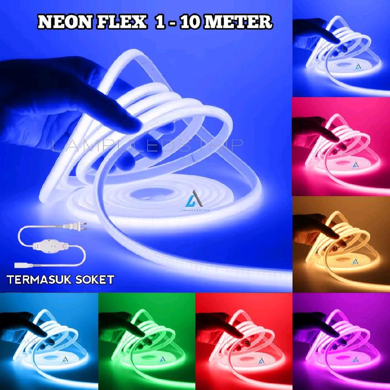 Paket Lampu LED Neon Flex Ukuran 1m 2m 3m 4m 5m - Super Flexible ...