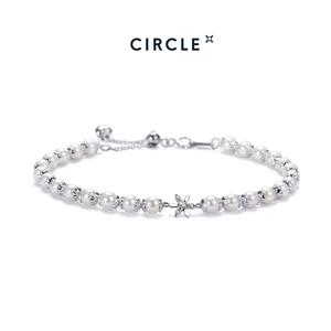 【Circle】Magnolia Fresh Water Pearl Magnolia-Shaped Pendant Pearl Bracelet For Daily Party Style: Elegant