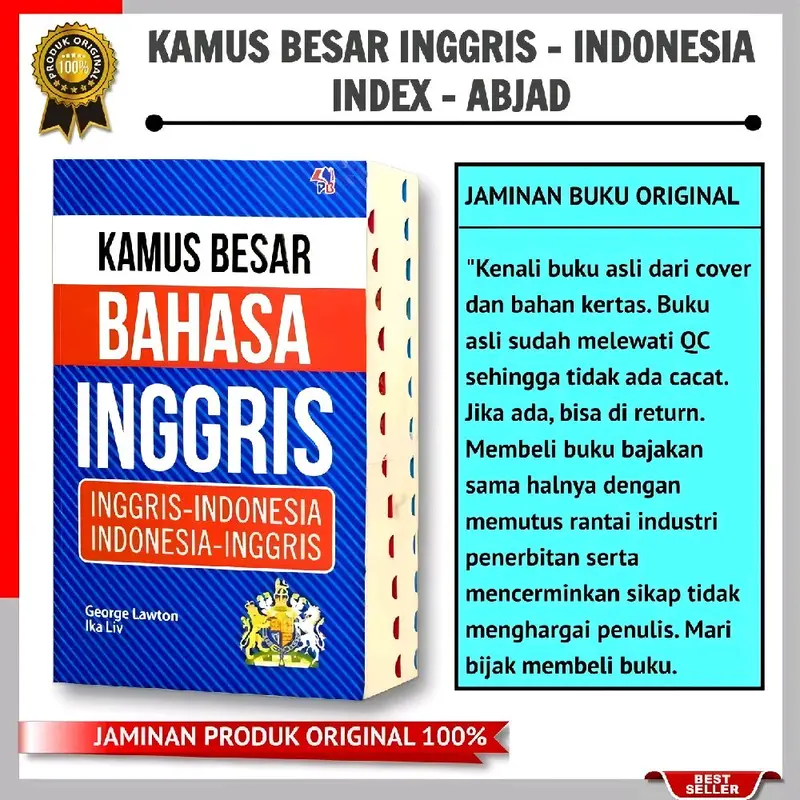 KAMUS BAHASA INGGRIS LENGKAP : Inggris - Indonesia, Indonesia - Inggris 1