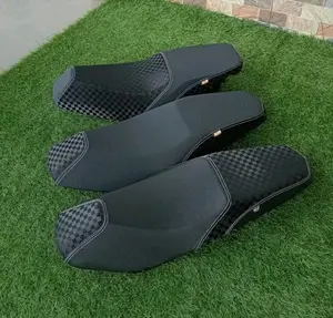 Kulit jok motor variasi terbaru motif jeruk lis kotak catur 3d tebal dan halus - cover jok motor universal untuk semua jenis motor