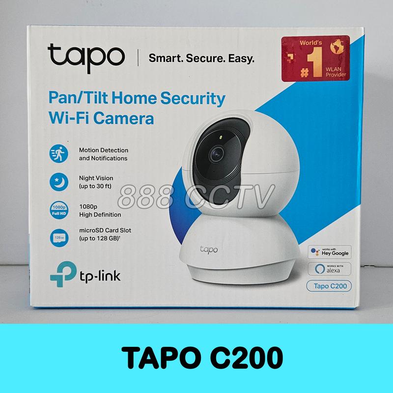 TP-Link Tapo C200 2MP 1080p Smart CCTV Wifi IP Camera Indoor Pan Tilt 1