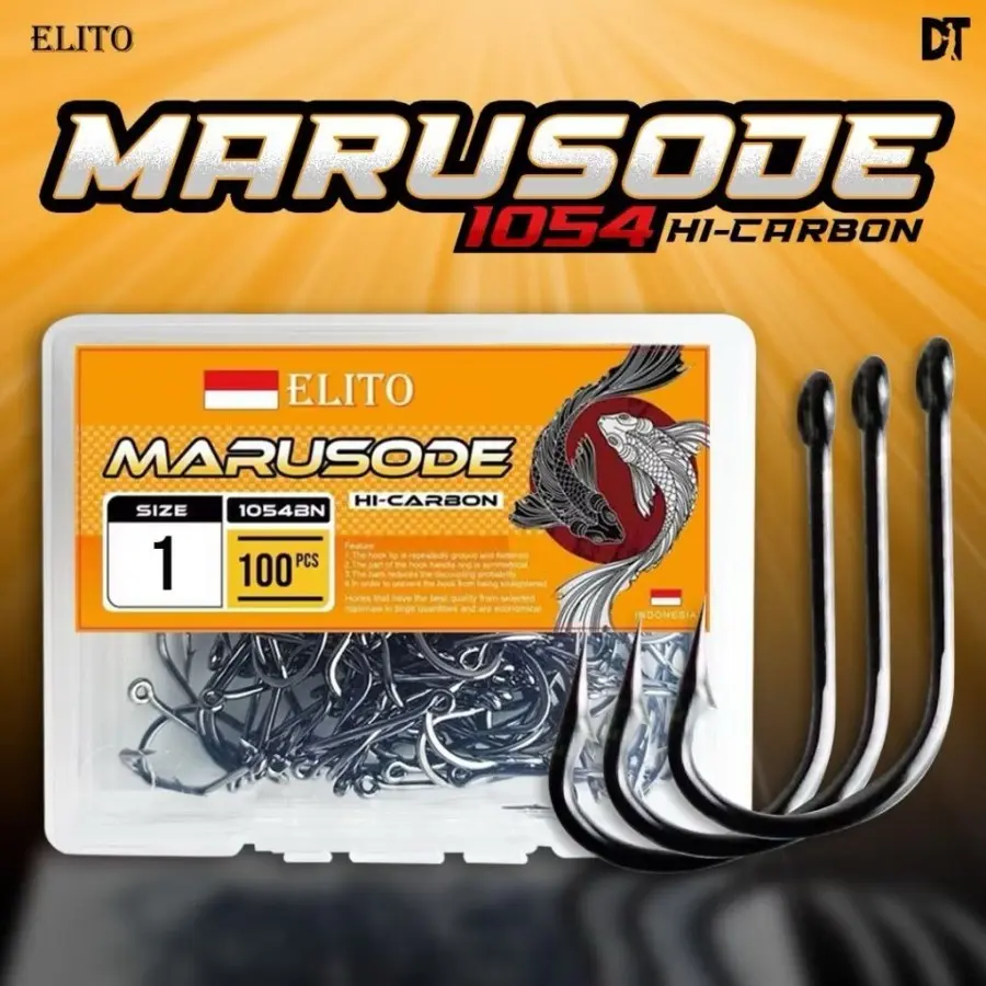 Kail Pancing ELITO Hook kotakan Marusode 1054BN