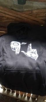 Product Review of YXF HOODIE JACKET WITHOUT ZIPPER 80% FABRIC COTTON ( not thicker nor thinner) HAND SIGN PRINTED DESIGN from L** y**m T** I**e 0