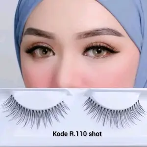 Bulu mata palsu 110 short/pendek full cover/penutup Lem Bulumata Eyelash bulu mata dan lem buluma tamurah cat lashes tahan individual