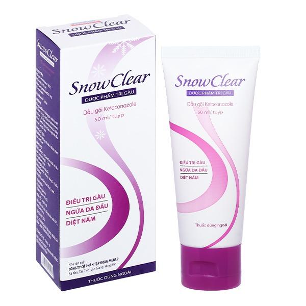  Dầu gội snowlcear  Snowclear one tuýp 50ml hộp 50 gói lẻ 5m 