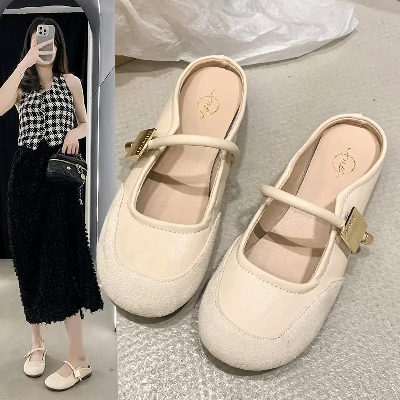 NF216 - Sandal Slip On Fashion Wanita Kekinian Sendal sandal vintage aesthetic