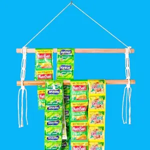RACK GANTUNGAN Kopi 50cm best quality cocok buat gantungan minuman sachet handuk sarung dan bumbu dapur kayu DIY untuk penyimpanan praktis
