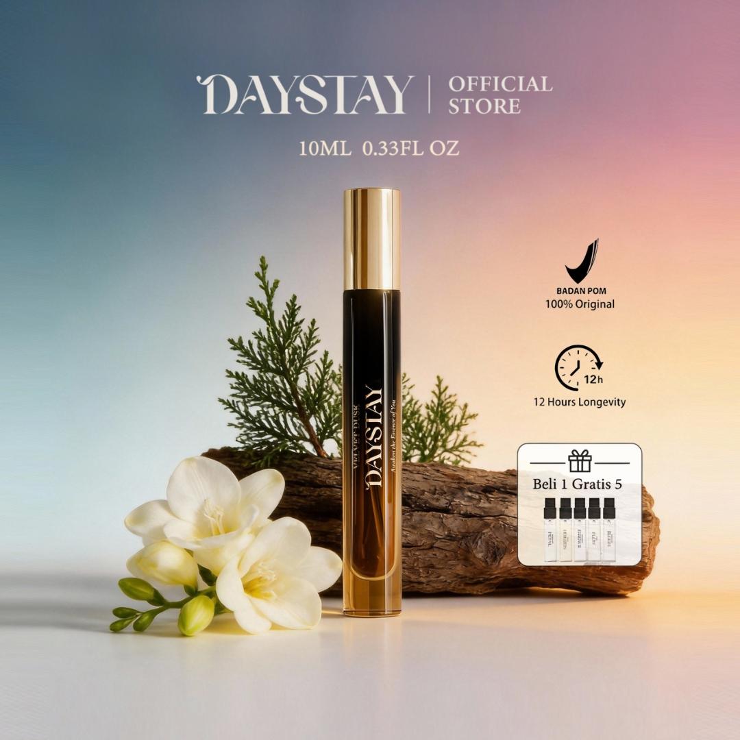 DAYSTAY Light Luxury Niche Perfume 10ml - Parfum Eksklusif Tahan Lama dengan Aroma Halus untuk Penggunaan Sehari-hari